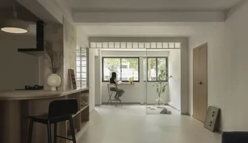 Bright open living room